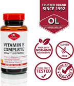 Olympian Labs Vitamin E Complete Tocomin, 200 IU, 60 Cápsulas Blandas