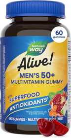 Nature's Way Alive! Multivitamínico en Gominolas para Hombres Mayores de 50 Años, 150 Gominolas