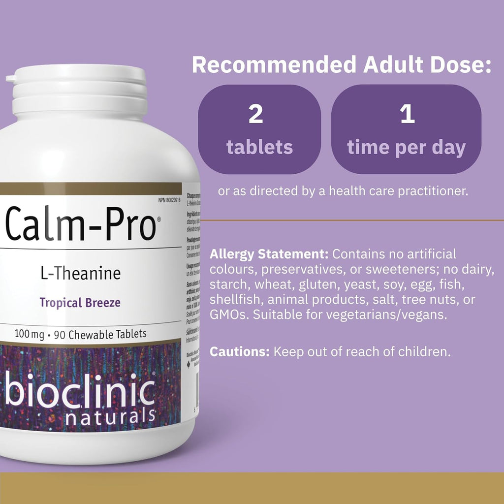 Bioclinic Calm Pro Comprimidos Masticables, 90 Unidades