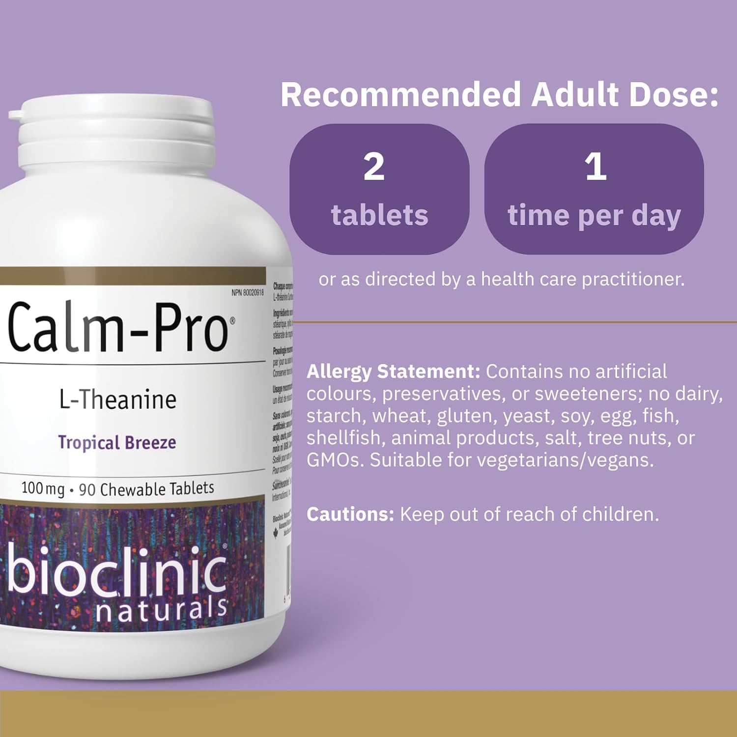 Bioclinic Calm Pro Comprimidos Masticables, 90 Unidades