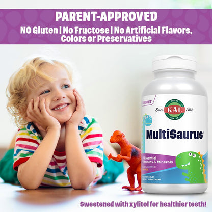 KAL MultiSaurus Multivitamínico Infantil - – Vitamina C: contribuye al funcionamiento normal del sistema – Image 4