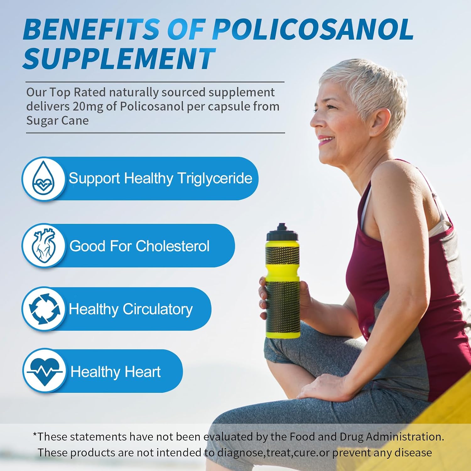 Dr. Brian Policosanol 20mg – 90 Comprimidos Vegetales | Apoyo Cardiovascular