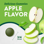 Nature's Truth Super Greens Gummies | 60 uds | Vegano y sin OMG | Con verduras reales | Sabor a manzana