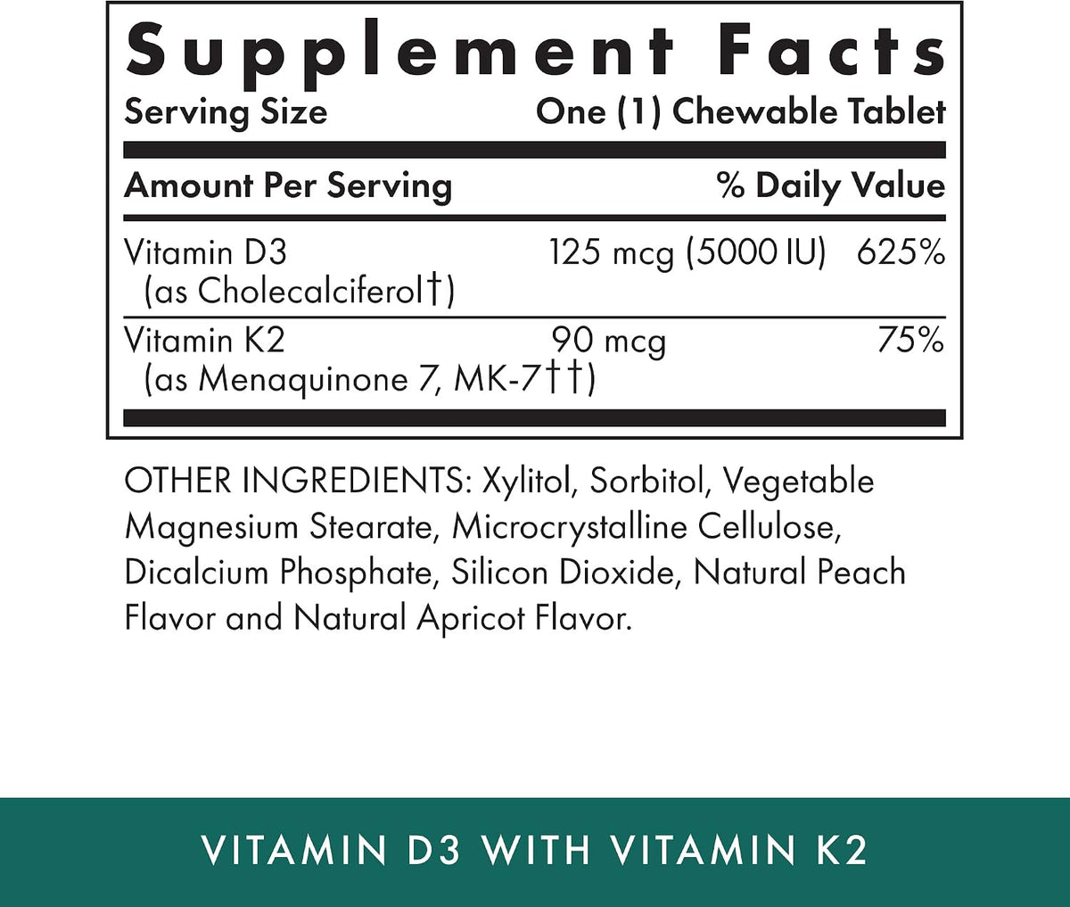Michael's Health Vitamin D3 con K2 - 90 – El mantenimiento de los niveles normales de calcio en sangre. – Image 2