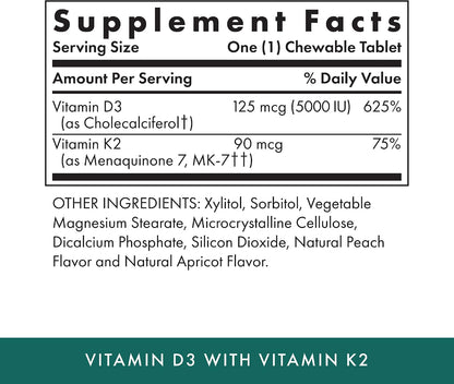 Michael's Health Vitamin D3 con K2 - 90 – El mantenimiento de los niveles normales de calcio en sangre. – Image 2