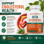 KRK SUPPLEMENTS Beta Sitosterol 800mg per serving, 180 Capsules (2 Bottles)