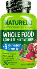 NATURELO Multivitamínico Integral para Hombres 50+ - 240 Cápsulas Vegetales