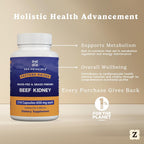 Zen Principle – Suplemento de Riñón de Ternera Grass-Fed (210 Cápsulas, 3000 mg)