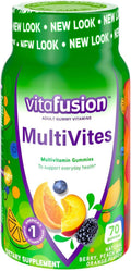 Vitafusion MultiVites Gummy Multivitamin, Raspberry, Peach and Orange Flavors - 70 Count