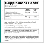 Zynano DK - Vitamina D3 10000 UI + K2 120 mcg Vegano con MCT - 60 Cápsulas