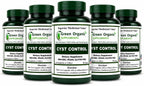 Green Organic Supplements Cyst, Breast Cyst, 90 cápsulas vegetales, Alta absorción, No-GMO, Sin gluten (Pack de 5)