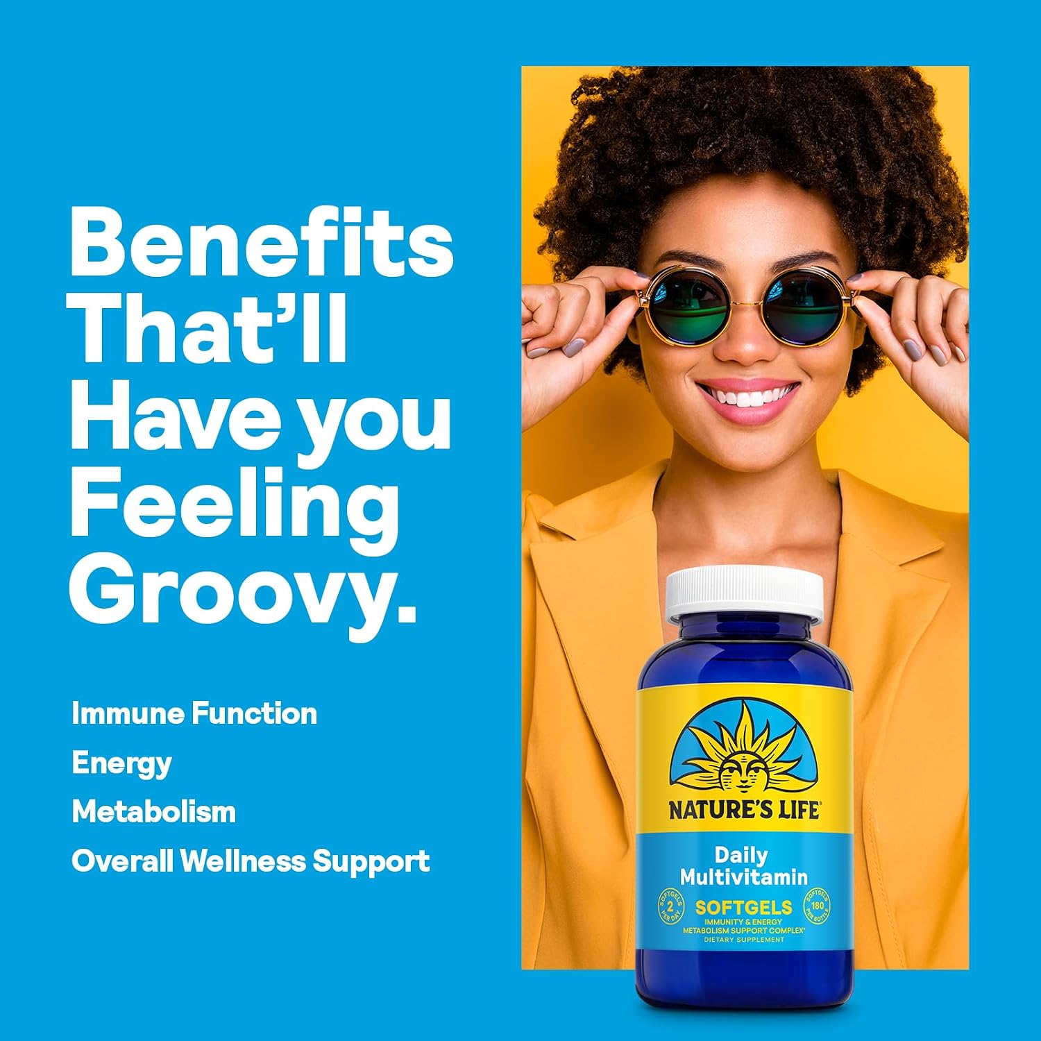 Nature's Life Soft Gelatin Multiple - Complete Multivitamin and Mineral with Iron - 180 Softgels