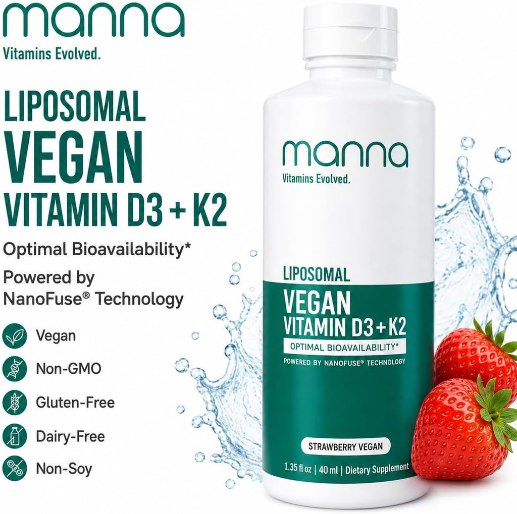 Manna Vitamins Evolved Liposomal Vegan D3 & K2