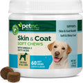 Petnc Natural Care Suplemento para Piel y Pelaje para Perros (60 Masticables) con Omega 3, EPA y DHA, Sabor a Hígado