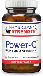 Physician's Strength Power-C Vitamina C Natural - 90 Cápsulas Raw Food con Flavonoides