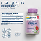 Solaray Berberina 500mg - 100 Cápsulas Veganas