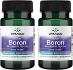 Swanson Boro de Albion – Boroganic Glicinato – 60 cápsulas (6 mg) – Pack de 3