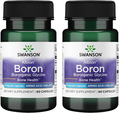 Swanson Boro de Albion – Boroganic Glicinato – 60 cápsulas (6 mg) – Pack de 3 – Image 3