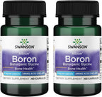 Swanson Boro de Albion - Boroganic Glycine 6mg - 60 Cápsulas (Pack de 4)