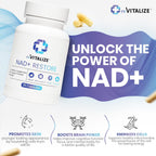 NAD+ 750mg con Nicotinamida Ribósido - Suplemento Antienvejecimiento y Energía Celular | REVITALIZE