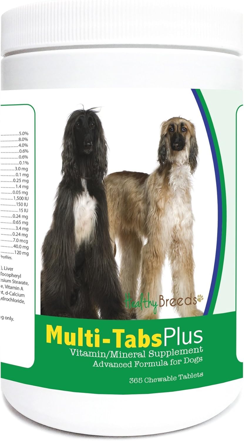 Healthy Breeds Afghan Hound Multi-Tabs Plus Comprimidos Masticables 365 Unidades