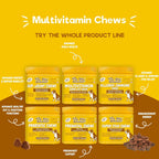 Daily Dog Multivitamin - Multivitamínico Masticable para Perros con Omega 3, Probióticos y Glucosamina - 90 Chews