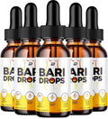 Bari Drops Complemento Líquido - Fórmula Natural para Apoyo a Objetivos de Fitness y Estilo de Vida Activo (5 Paquetes - 5 Meses de Suministro)