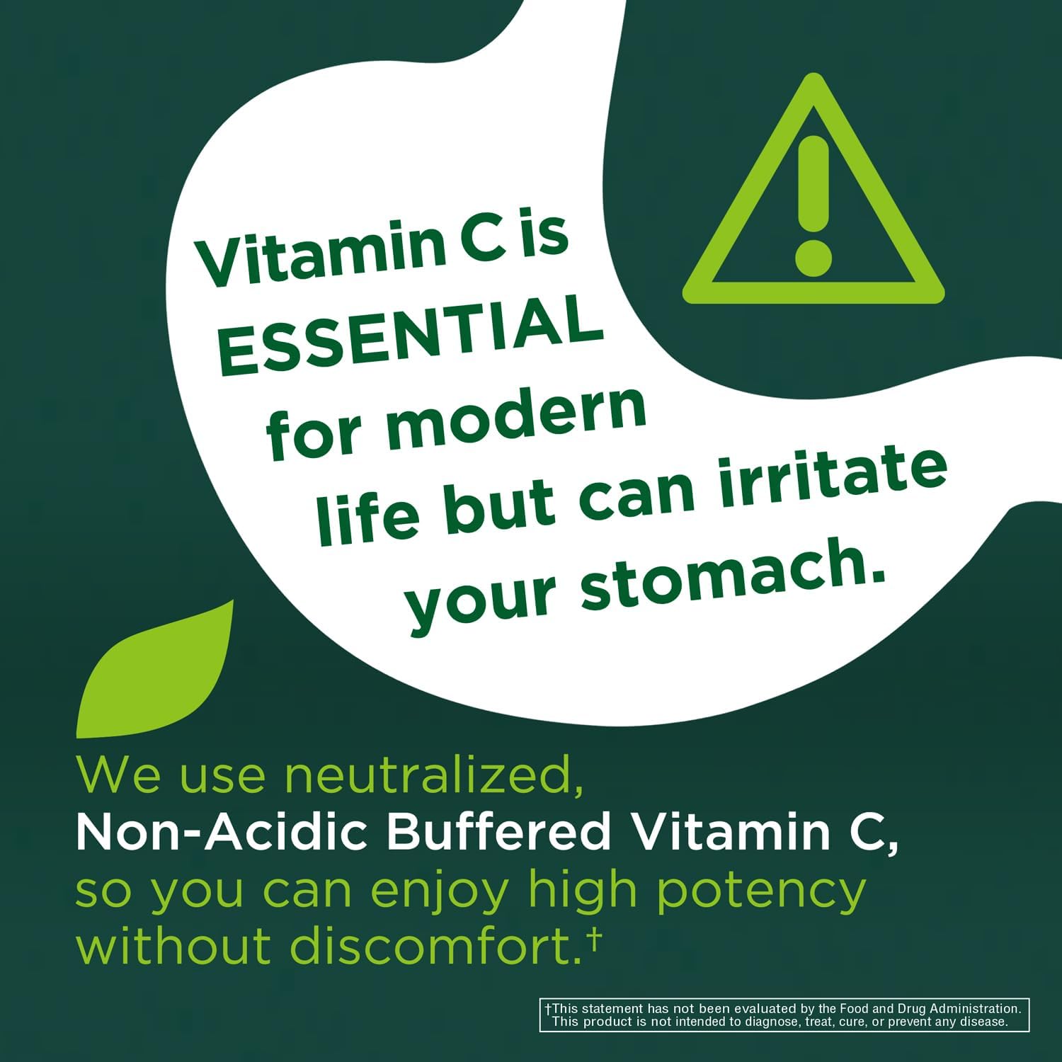 Vitamina C Tamponada 1500 mg - Ascorbato de Calcio, No Ácida, Favorable para el Estómago - 150 Cápsulas Vegetales