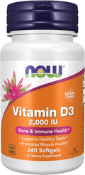 NOW Foods Vit D-3 2000 IU 240 Softgels