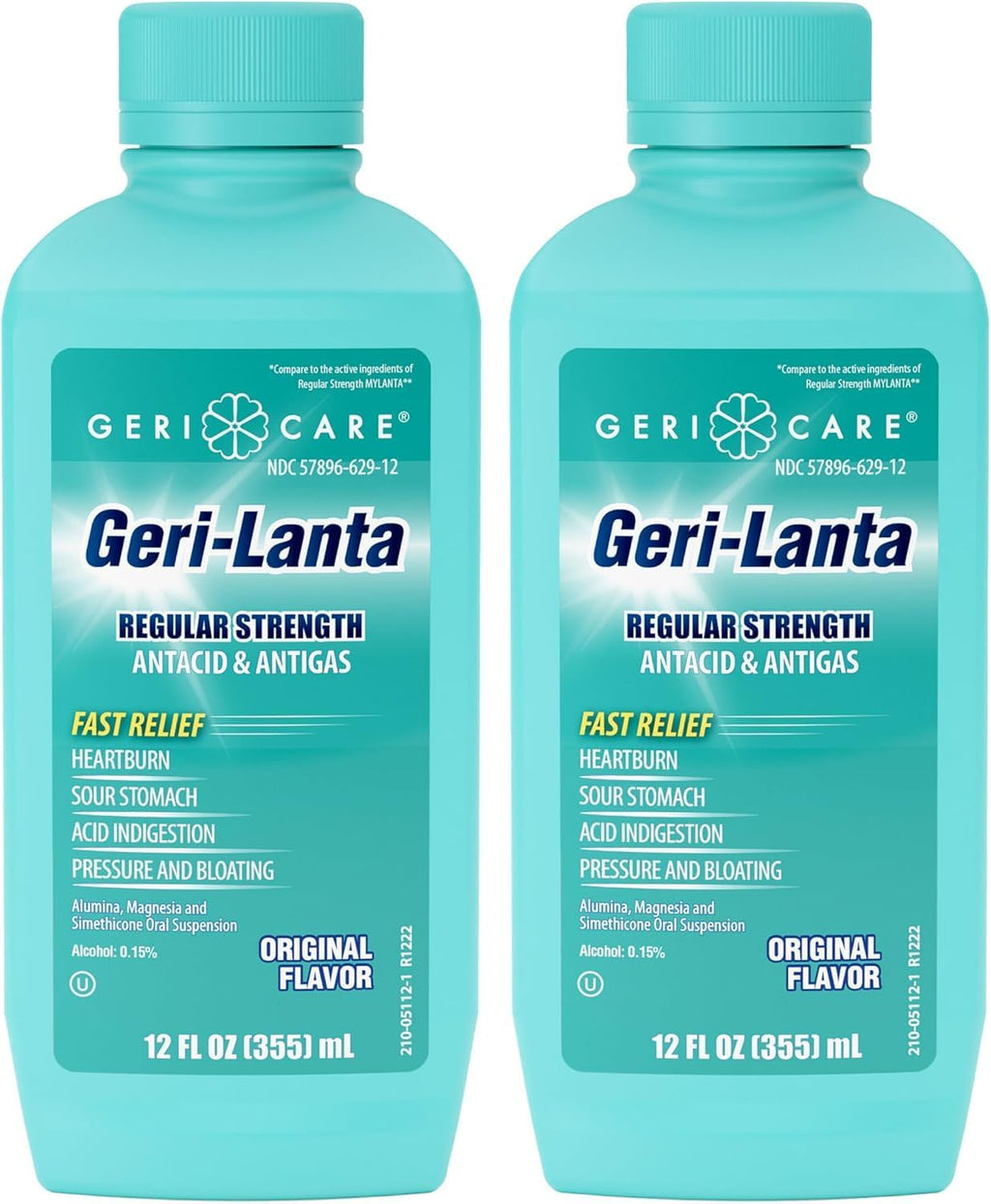 Geri-Lanta Antiácido Líquido con Antigás - Sabor Original - 355 ml