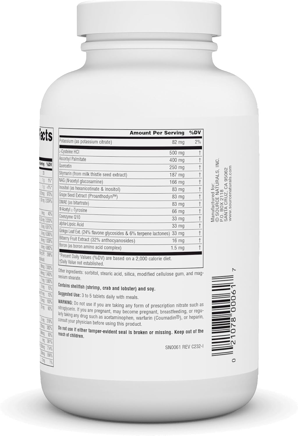 Source Naturals Elan Vital Multiple – Multivitamínico Completo – 180 Comprimidos