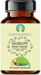 Extracto de Guduchi 500mg - 60 Cápsulas Vegetarianas | Tinospora Cordifolia | 100% Natural | Vegano | Sin Gluten