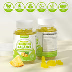 Softbear Gominolas Premium para el Equilibrio Femenino - Sabor Piña - 60 uds
