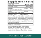 Factores de Equilibrio Hídrico - 90 Comprimidos Vegetales - Con Potasio y Vitamina B6