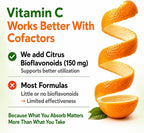 Vitamina C Natural de Acerola Orgánica - Alta Absorción - con Ajo, Jengibre y Bioflavonoides Cítricos - Apoyo al Sistema Inmunitario y Colágeno - Vitaminas para la Piel Antienvejecimiento