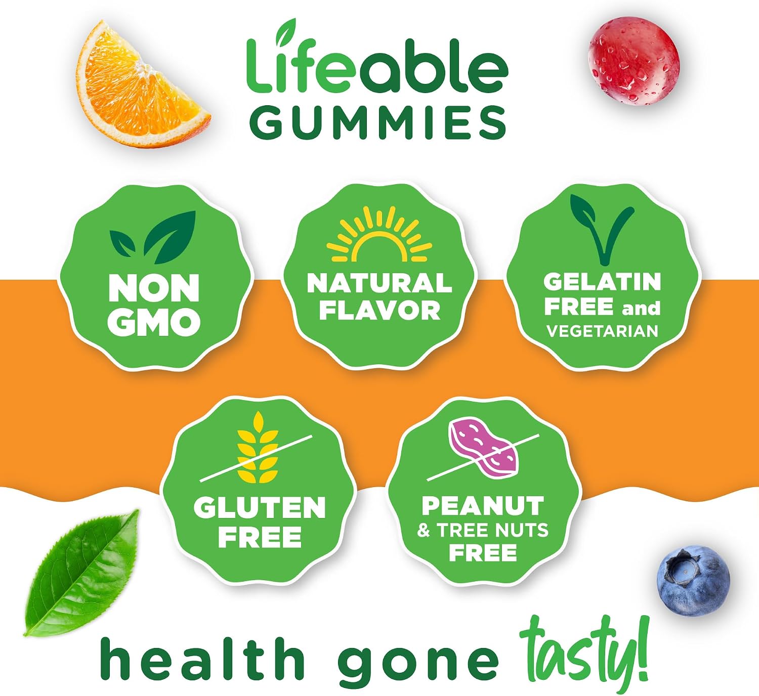 Lifeable Vitamina D3 10000 IU Gummies - Sabor Fresa - 90 Gummies