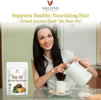 VELOTO Extracto Orgánico de He Shou Wu en Polvo 50:1 – Suplemento Herbal Puro de Fo-Ti, Sin Rellenos, Vegano, Tradicionalmente Usado para Cabello, Vitalidad y Antioxidante (170g)