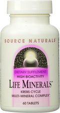 Source Naturals Life Minerals - Complejo Multimineral con Ciclo de Krebs, 60 Comprimidos