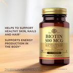 Solgar Biotina 300 mcg, 100 Comprimidos, Pack de 3