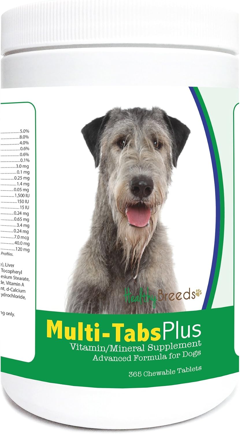 Healthy Breeds Multi-Tabs Plus Comprimidos Masticables para Perros Raza Irish Wolfhound - 365 Comprimidos
