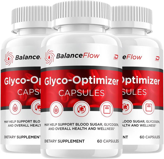 Balance Flow Cápsulas, Suplemento Avanzado con Fórmula Natural, 180 Cápsulas (3 Paquetes)