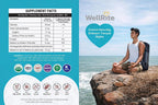 Wellrite Relax Gummy Vitamins con Ashwagandha y Melatonina – 60 Gominolas sabor fresa, veganas, sin gelatina, sin gluten, sin frutos secos