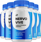 Nervo Vive Cápsulas para el Cerebro – Fórmula Máxima Natural para Memoria y Concentración (5 Paquetes – 300 Cápsulas)