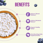 Pterostilbeno 150 mg - Suplemento Antioxidante, 180 Cápsulas