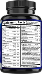 Nature's Peak Suplemento para la Memoria y Concentración - 3X Fuerza Nootrópico con Bacopa, Ginkgo Biloba y DMAE - 60 Cápsulas