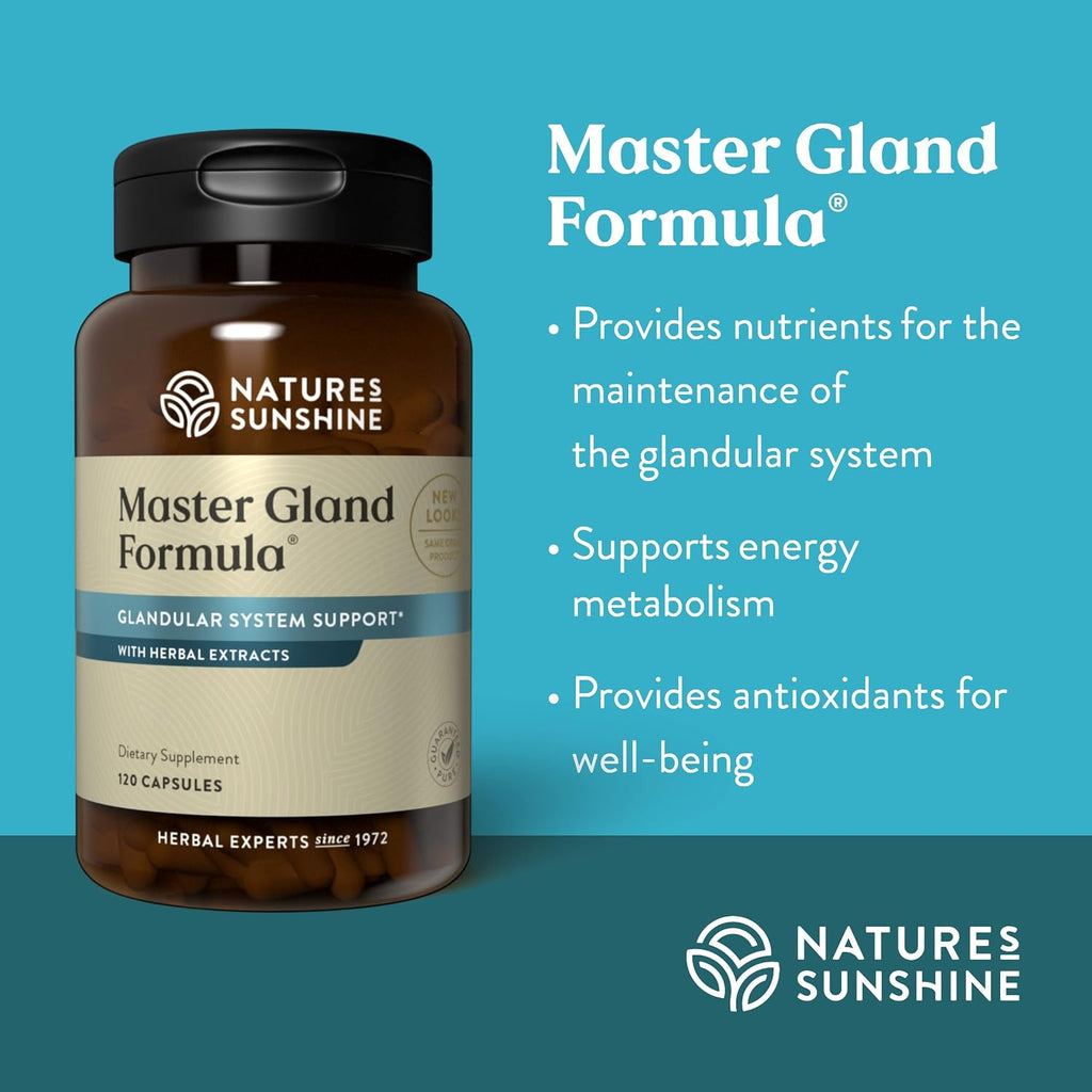 Nature's Sunshine Master Gland, 120 Cápsulas - Suplemento Multivitamínico y Mineral