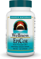 Source Naturals Wellness EpiCor con vitamina D3 - 30 cápsulas