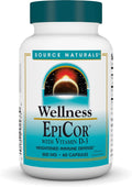 Source Naturals Wellness EpiCor con Vitamina D-3 - 60 Cápsulas