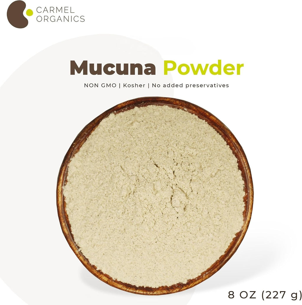 Polvo de Mucuna Pruriens (Kapikachhu) - 227 g - CARMEL ORGANICS