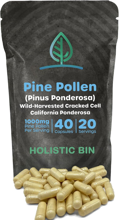 Polen de Pino en Polvo | Recolectado en la Naturaleza, Polen de Pino Canadiense Dorado | Polen del Pino Ponderosa, 20 g – Image 10